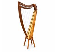 Uzman 22 arpas de cuerda Claddagh, arpa celta de palanca con 22 palancas de semitonos, aspecto de madera de rosa, caja de resonancia de abeto, bolsa de transporte, llaves de afinación, cuerdas de