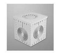 Uzman-Versand Caja para agua de lluvia con tapa, conducto de inspección, (30 x 30 cm)