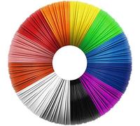 Uzone 3D Bolígrafo PLA Filamento 1,75 mm, 12 colores (cada color 10 pies) Plantilla aleatoria, PLA de filamento de bolígrafo 3D, paquete de líneas de impresión 3D, filamento de bolígrafo 3D para niños
