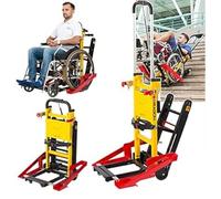 UZOURI Escalera eléctrica de aleación de aluminio, silla de ruedas eléctrica plegable Elevador de escaleras, herramientas auxiliares para subir escaleras/carga máxima 352 lb/ancho de ranura para