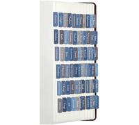 Uzriyl Pestañas de la Biblia, suministros de estudio de la Biblia, pestañas de diario bíblico azul laminadas para hombres, mujeres y niños, etiquetas de la Biblia de impresión grande, pestañas de