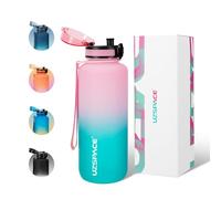 UZSPACE Botella Agua Deportiva,500ml/800ml/1000ml/1.5l, Tritan Botella Agua Sin BPA. Evitar Fugas de Agua y Ideal para el Ejercicio y los Deportes al Aire Libre