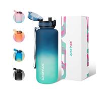 UZSPACE Botella Agua Deportiva,500ml/800ml/1000ml/1.5l, Tritan Botella Agua Sin BPA. Evitar Fugas de Agua y Ideal para el Ejercicio y los Deportes al Aire Libre