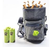 UZSUZZ Bolsa Premios Perro Bolsa de Entrenamiento para Perros Bolsa Chuches Perro Bolsa de Golosinas para Perros con dispensador de Bolsas de excrementos para Caminatas al Aire Libre, Correr