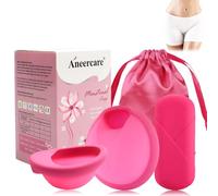 UZSUZZ Copa Menstrual, 2 Copas Menstruales Tallas S y L, Copa Menstrual Reutilizable, 100% Silicona Médica Copa Menstrua, Suave, Reutilizable y Lavable, Seguro, Alternativa al Tampón