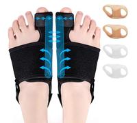 UZSUZZ Corrector de Juanetes, 2x Férula para Juanete, 4x Separador Dedo Pie Silicon, Enderezador de Juanetes Corrector Nocturno y Día, Férulas para Juanete Para Mujeres Hombres, Alivio Del Dolo