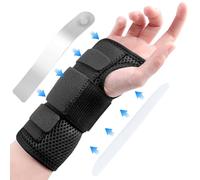 UZSUZZ Muñequera Tunel Carpiano, Muñequera Ajustable para Túnel Carpiano con Férula Aluminio, Férula Muñeca Se Adapta a Mano Derecha/Izquierda (B)