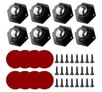 UZSUZZ Rueda Adhesiva Negra Para Muebles, Ruedas Para Muebles Pesados, Ruedas Para Electrodomesticos Pequeños, Ruedas Para Mesa De Centr Ruedas Giratorias 360 Puede Soportar 400 Kg (Black)