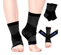 UZSUZZ Tobillera de Apoyo, 1 Par De Tobilleras para Lesiones de Ligamentos y Esguinces de Tobillo, Calcetines de Apoyo para Fascitis Plantar para Tendinitis, Deporte, Mujeres y Hombres