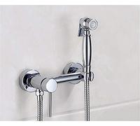 UZSYLE Ducha De Baño Fría Y Caliente Inodoro Limpiador De Chorro Bidé Portátil Ducha Spray Latón Grifo De Montaje En Pared Anal Limpieza Culo Bidet Dusche Shattaf