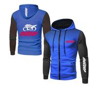 UZVKAVJP Sudadera con Capucha De Manga Larga para Hombre Estilo M.o.to.G.P Cremallera Completa Estampado Chándal Chaqueta Deportiva Colores Contrastantes Ideal-LanSe||x_l