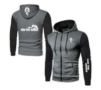 UZVKAVJP Sudadera con Capucha para Hombre Chaquetas De Primavera Y Otoño The H.or.d.e Cremallera Completa Abrigos Entrenamiento Estampado Cárdigan Prendas-SHuiSe||l