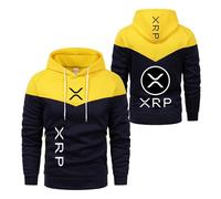 UZVKAVJP Sudadera con Capucha para Hombre Chaquetas Estampadas Ri.PP.le X.RP Abrigos De Entrenamiento Costuras Manga Larga Ropa Calle Prendas Vestir Exteriores-HuangSe||x_l