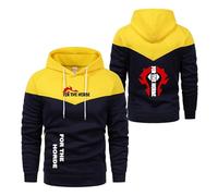 UZVKAVJP Sudadera con Capucha para Hombre Collision Color Street Wear Fo.r The H.or.d.e Jumpers Sudaderas Abrigo Y Bolsillos Entrenamiento Ropa Exterior Tops-HuangSe||s