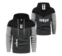 UZVKAVJP Sudadera Holgada con Capucha para Hombre Ropa Deportiva U.n.k.u.t Jerséis Gráficos Sudaderas Colores Contrastantes Prendas De Vestir Exteriores Camisetas-HeiSe||x_l