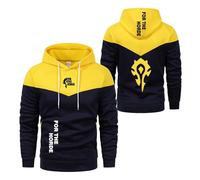 UZVKAVJP Sudaderas con Capucha para Hombre De Patchwork Fo.r The H.or.d.e Chándal Entrenamiento Fitness Abrigos Camisetas Manga Larga Estampadas Prendas Vestir-HuangSe||l