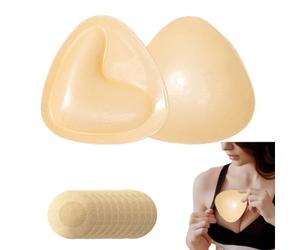 UZYXC 1 Parche Triangular y 10 Parche Cintas Adhesivas Pecho, Sujetador Invisible Push Up con Autoadhesivo 3D - Impermeable, Levantamiento Instantáneo para Escote Profundo