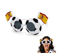 UZYXC 1 Unidad Gafas Bandera Española Rojo Amarillo Rojo, Accesorio Para Animadores De Fútbol Español, Ideal Para Fiesta Nacional Y Eventos Deportivos, Gafas De Fiesta Para La Selección Española