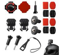 UZYXC 13 en 1 Soporte Adhesivo para Insta360, Soporte de Casco Flexible para GoPro,Soporte Gopro Casco Moto,Camara para Casco Moto,Kit de Accesorios para Cámaras de Acción