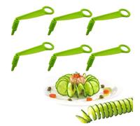 UZYXC 6 piezas cortador espiral de verduras, para la preparación creativa de frutas y verduras, ideal para pepinos, zanahorias y manzanas