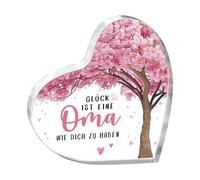 UZYXC Corazón Grabado en Acrílico «La Felicidad es Tener una Joya como Tú», Idea de Regalo de Alta Calidad, Pulido a Mano, para Aniversarios, Bodas, San Valentín o como Regalo de Amor
