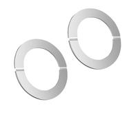 UZYXC Pack de 2 Pasamuros Embellacedor para Tubos, Rosetón de Acero Inox para Estufa, Tapagoteras Autoadhesivo sin Obras, Para Cubrir Tubos de Calefacción y Conduits de Chimenea