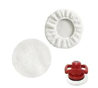 UZYXC QGK Juego de 3 almohadillas de pulido de lana de cordero para pulidoras de 220 mm a 250 mm, accesorio de pulido para pulidoras de automóviles inalámbricas Einhell CE-CB 18/254 Li, CC-PO 90