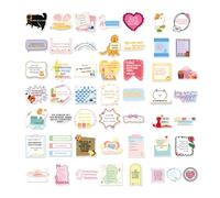 UZYXC Set de 50 Pegatinas Alemanas - Motivación y Frases Divertidas, Pegatinas Impermeables para Scrapbook, Bullet Journal, Planificador, Diario, Journaling - Regalo