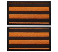 Uzztfa 2 Parches Bordados De Cinta De Jorge De Rusia, con Gancho Y Bucle, con Emblema Militar, para Sombreros, Bolsos Y Ropa.