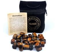 Uzztfa Juego De Piedras Rúnicas, Suministros De Brujería, Runas De Piedras Preciosas, Piedras Espirituales Vikingas, Herramientas De Adivinación Grabadas Paganas Nórdicas para Sanación