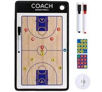 Uzztfa Pizarra Magnética Táctica para Entrenadores De Baloncesto, Tablero De Estrategia Portátil con Rotulador, Equipo De Entrenamiento.