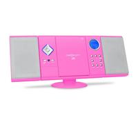 V-12 Cadena estéreo MP3 CD USB SD AUX rosa
