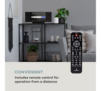 V-20 DAB Vertical Stereo Bluetooth NFC CD MP3 USB DAB+ & FM Tuner Auna