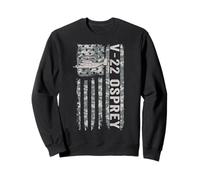 V-22 Osprey Bandera Americana Helicóptero Militar Camo V22 Sudadera
