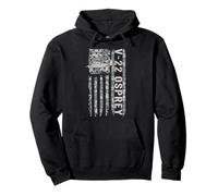 V-22 Osprey Bandera Americana Helicóptero Militar Camo V22 Sudadera con Capucha