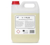 V-7 PLUS Descarbonizante para Ultrasonidos 5 L, Uso Directo, Multimetal, con Aditivo potenciador, Elimina Carbonilla