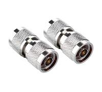 V BESTLIFE - 2 conectores tipo N, adaptador N hembra a N hembra RF coaxial, adaptador de conector coaxial