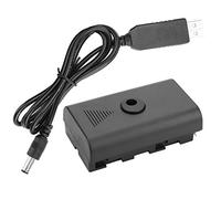 V BESTLIFE Acoplador de batería con cable USB para todas las marcas de lámparas de cámara, compatible con productos que utilizan baterías F550, F570, F770, F750, F970, F990.