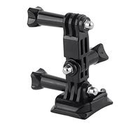 V BESTLIFE - Juego de 7 piezas de montaje ajustable para casco compatible con GoPro 3/2/1 Yi, montaje frontal y lateral de casco y adhesivo, PC + acero inoxidable