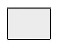 V BESTLIFE Pantalla Plástica de Proyección de Cortina con Proyector Plegable de Pliegue Portátil de 60-100 Pulgadas 4: 3(72 Puls)