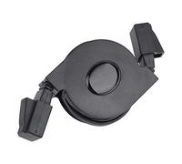 V BESTLIFE Vbestlife 1Pc1 m / 2 m Cable de Red LAN Retráctil CAT6 RJ45 Retráctil, Negro(2 M)