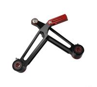 V Brake - Juego de frenos de bicicleta plegables, fuerza de rebote ajustable para bicicletas de 16/20 pulgadas, diseño de aleación de aluminio (negro)