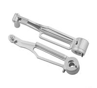 V Brake - Juego de frenos plegables para bicicleta, fuerza de rebote ajustable para bicicletas de 16/20 pulgadas, diseño de aleación de aluminio (plateado)