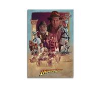 V BY N Póster de película de Indiana Jones y la última cruzada, decoración estética de habitación, póster de lona para dormitorio, 24 x 36 pulgadas, estilo sin marco