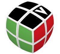 V-Cube 2 x 2 White Pillow, Professional, Fast, and Smooth, Speed Cube, Puzzle, Fidget Toy