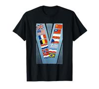 'V' de la Victoria en Banderas aliadas (1942-1945) Camiseta