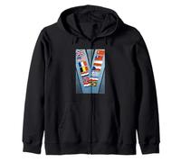 'V' de la Victoria en Banderas aliadas (1942-1945) Sudadera con Capucha