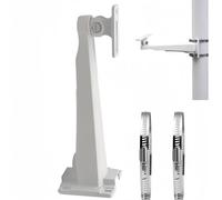 V-Fiabilidad Soporte de bucle de montaje en pared de seguridad CCTV, soporte de brazo de 27 cm de largo, soporte de aro de monitoreo, cámara de vigilancia, montaje en pared/poste para cámara de