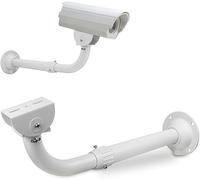 V-Fiabilidad Soporte de montaje para cámara de seguridad en forma de J, soporte de montaje de techo ajustable de 30 a 60 cm para cámara de vigilancia CCTV