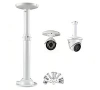 V-Fiabilidad Soporte telescópico para cámara de seguridad en forma de I, ajustable de 11.8 a 23.6 pulgadas, soporte universal de techo/pared para cámaras CCTV/IP (aluminio resistente a la intemperie)